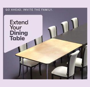 EXTENSION TABLE – WILHELMS HOUSEWARE