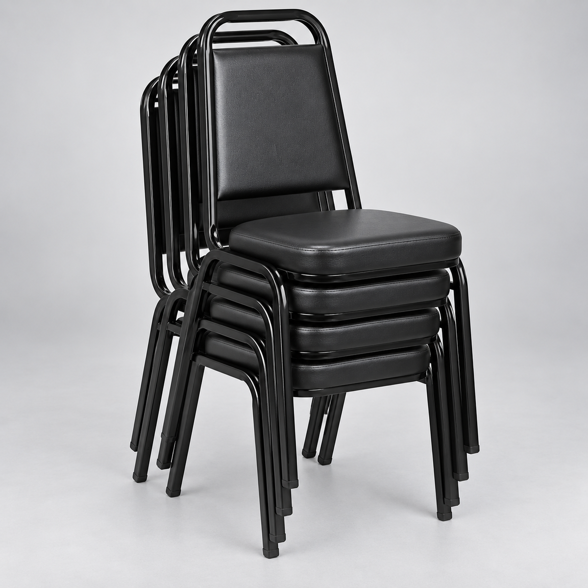 #32 Stacking Chair Black