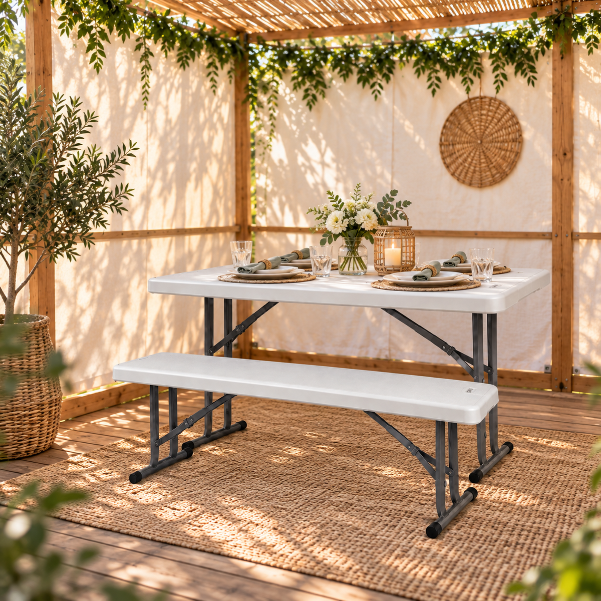 3 Foot Plastic Bench