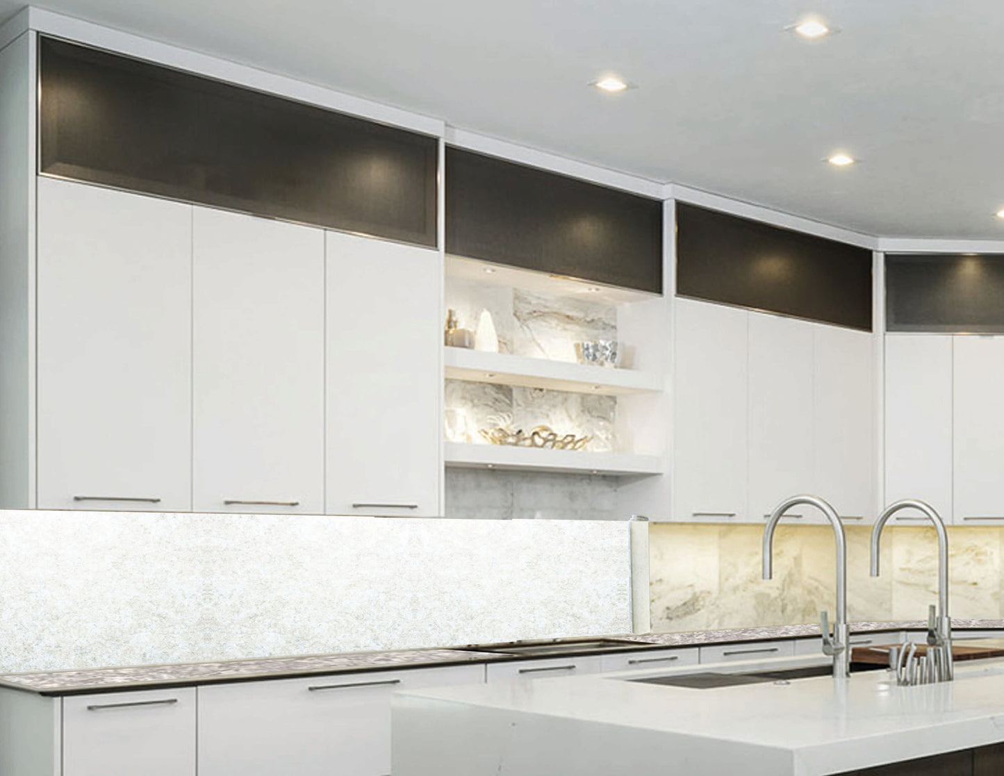 Wondercover BackSplash - 16.5" x 12' White