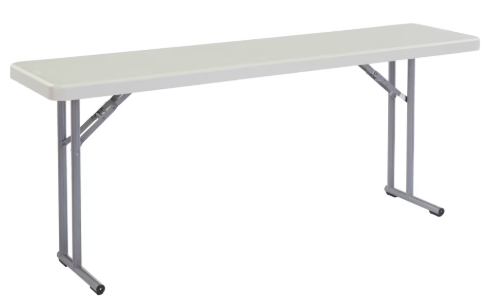 18 X 72 Plastic Table
