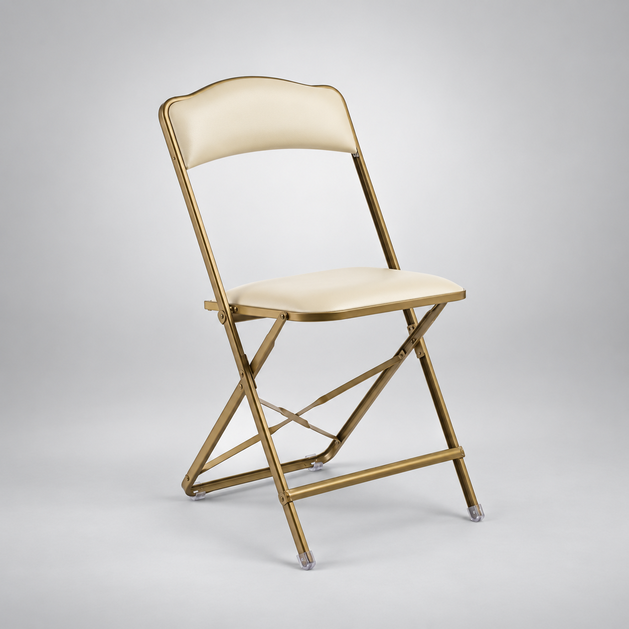 # 11 Gold & Cream Folding Chair