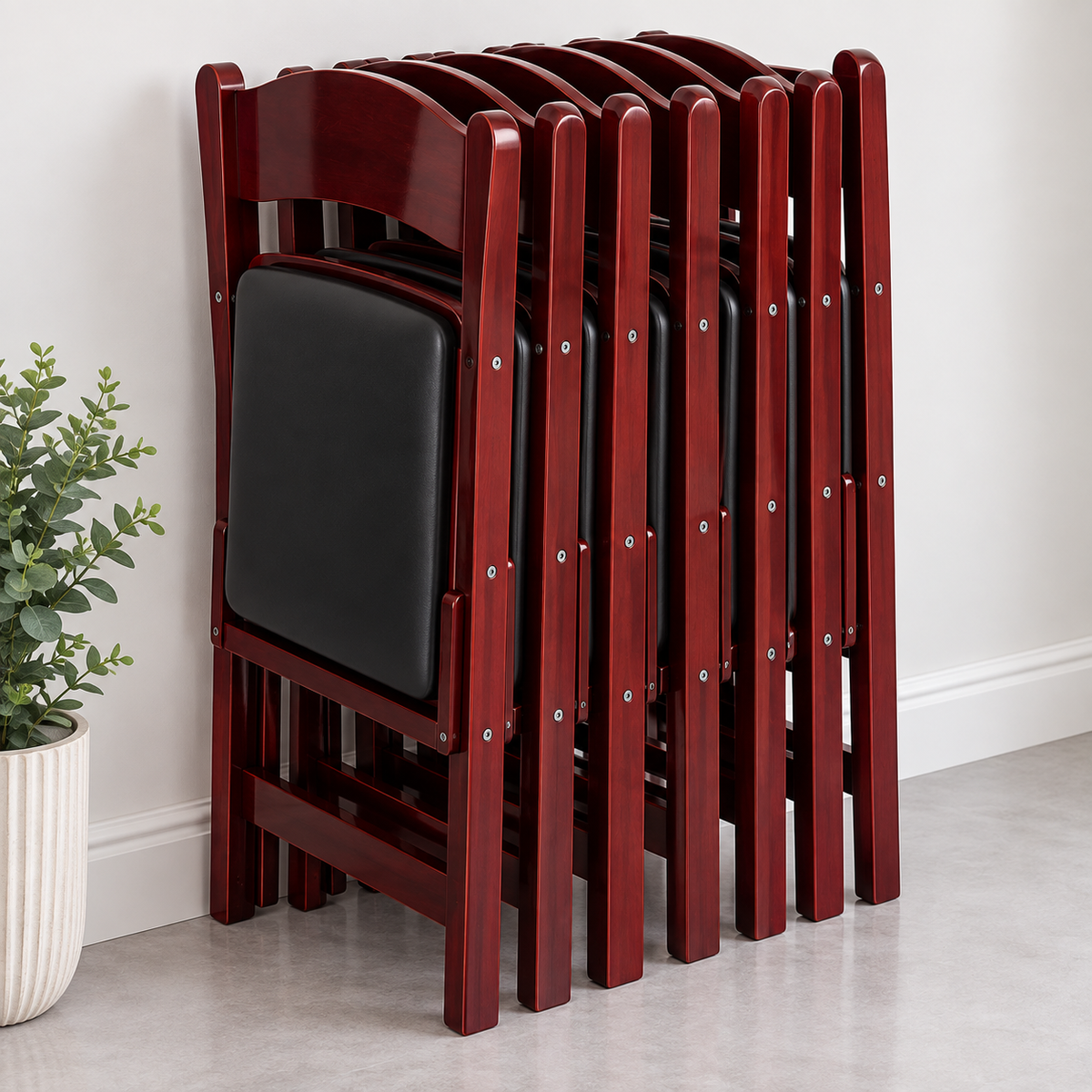 # 18 Folding Chair- Mahogany