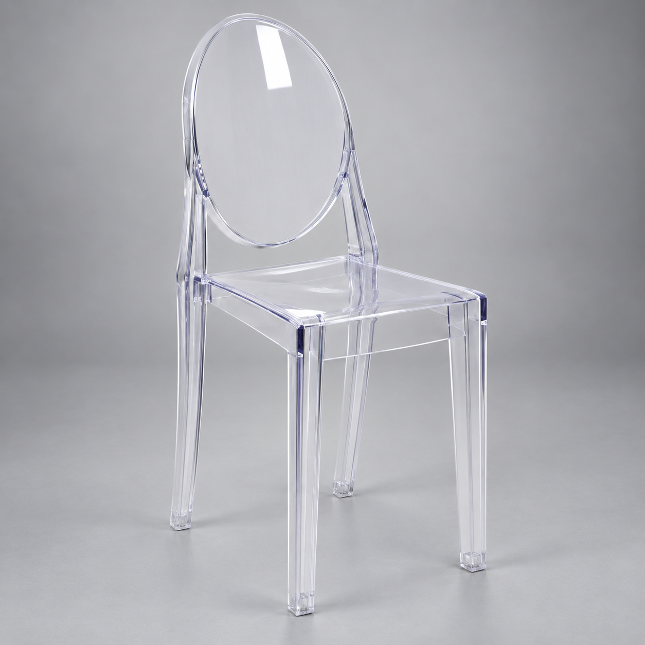 Clear stacking chair