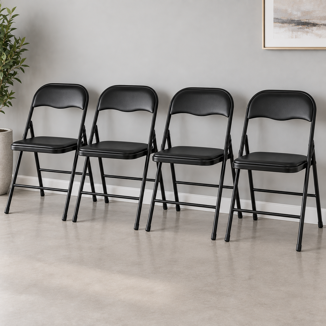 # 8 Folding Chair - BLACK