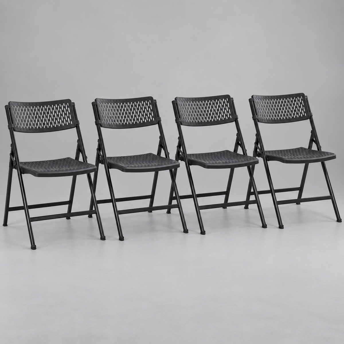 # 4 Folding Chair - Black