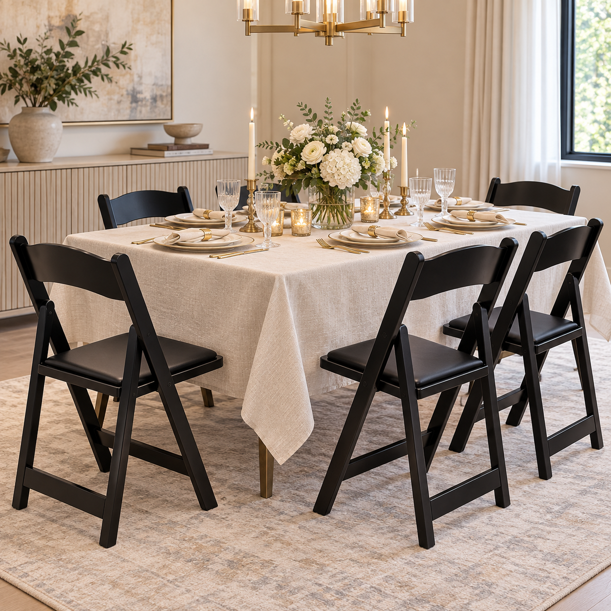 # 18 Folding Chair- Black