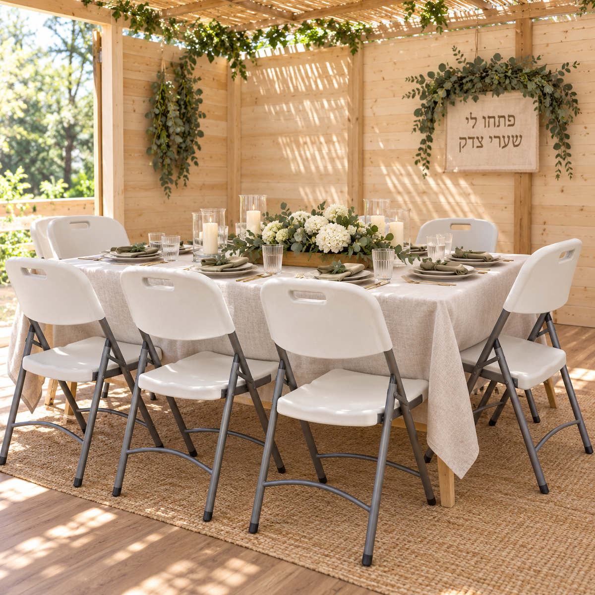 # 17 Folding Chair - White