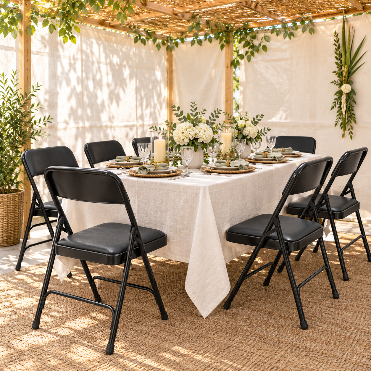 # 10 Folding Chair- Black