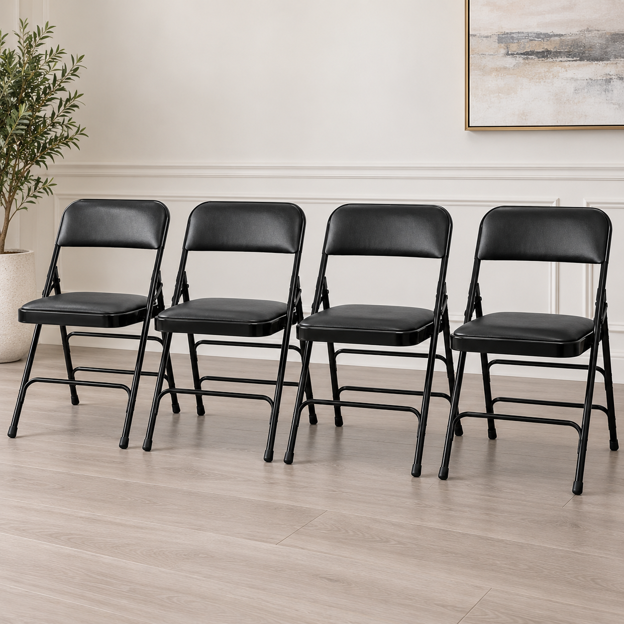 # 10 Folding Chair- Black