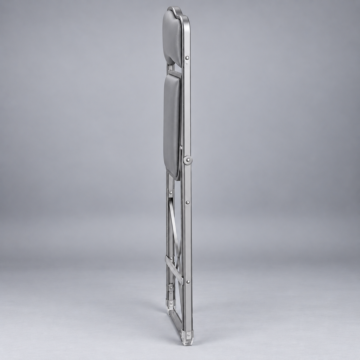 # 23 Silver & Grey Folding Chair