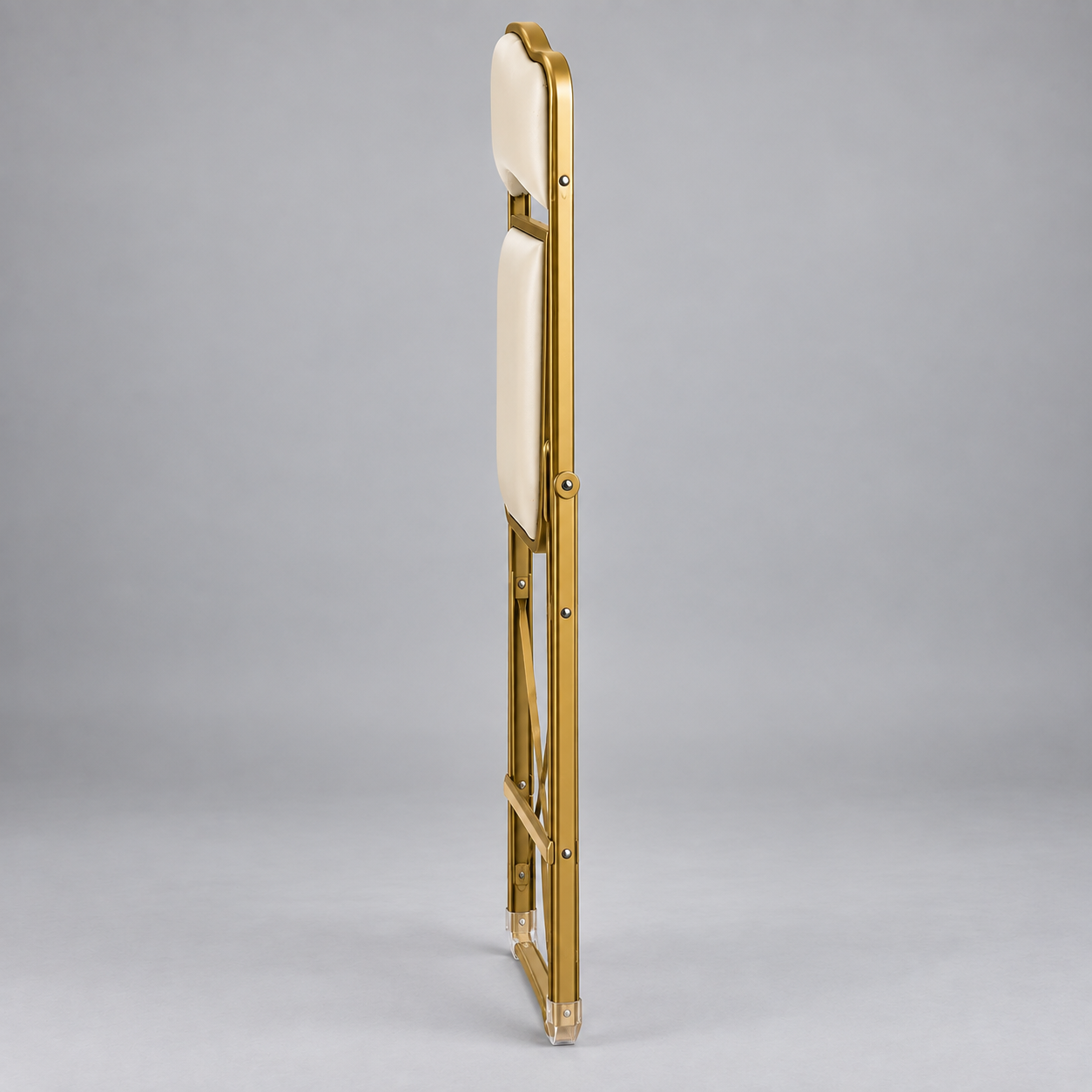 # 11 Gold & Cream Folding Chair