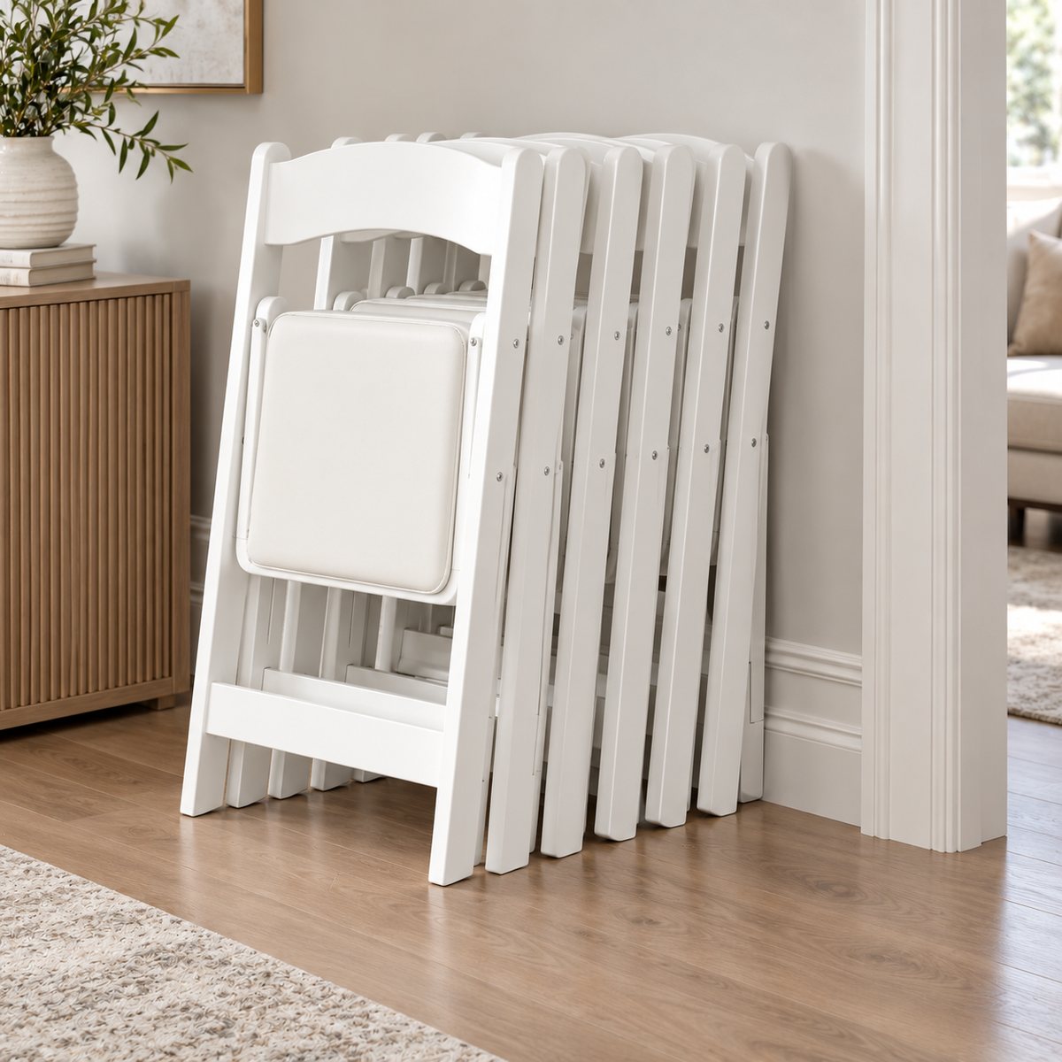 # 18 Folding Chair- White