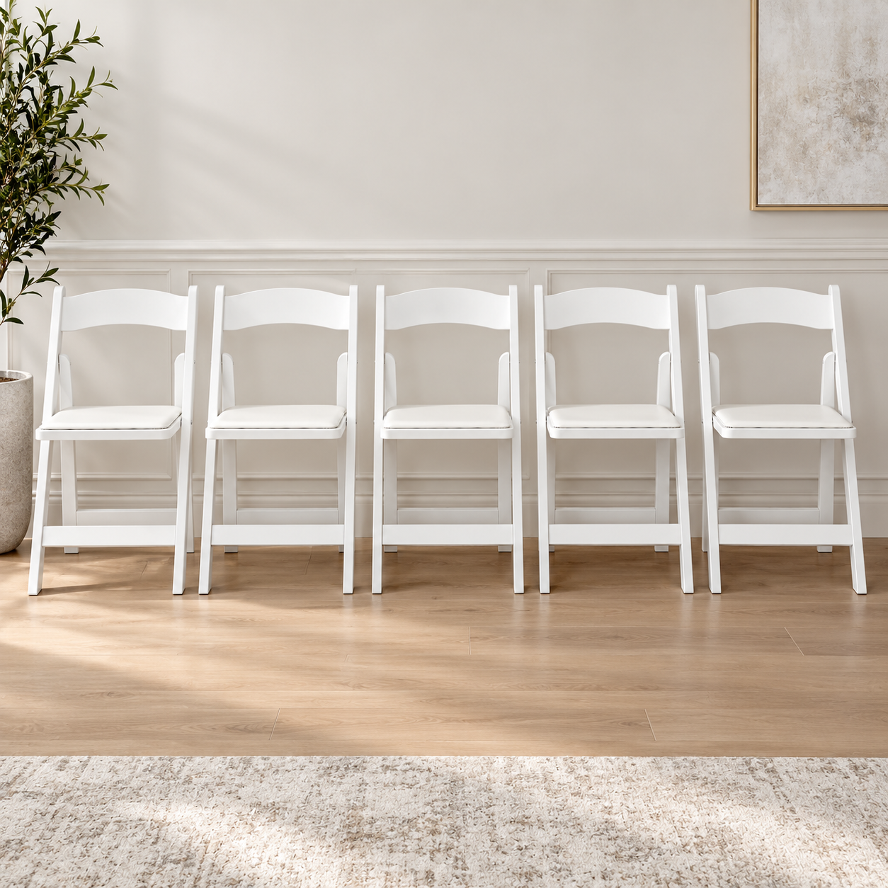 # 18 Folding Chair- White