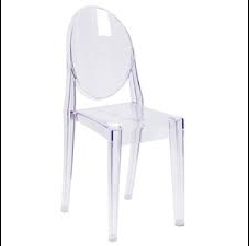 Clear stacking chair
